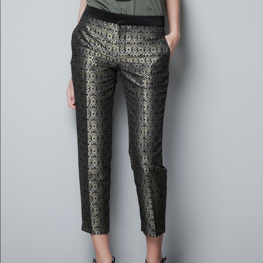 Zara Jacquard pants